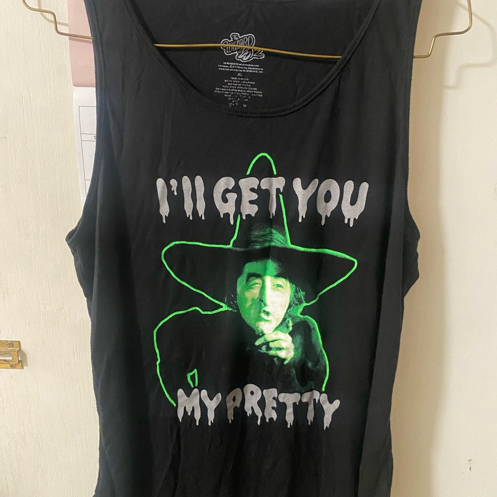 Wizard of Oz Black Graphic Tank Top